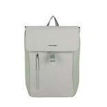 New Rebels New Rebels Ceres Dothan Lime Lichtgrijs 15L Rugtas met Flap Waterafstotend Laptop 15.6"