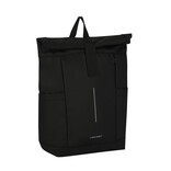 New Rebels New Rebels Taunton Arcadia Schwarz 18L Rolltop Rucksack Wasserabweisend Laptop 15.6"