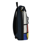 New Rebels New Rebels Mart Art New York Mondriaan 19L Rugzak Rolltop Waterafstotend Laptop 15.6"