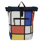 New Rebels New Rebels Mart Art New York Mondriaan 19L Rugzak Rolltop Waterafstotend Laptop 15.6"