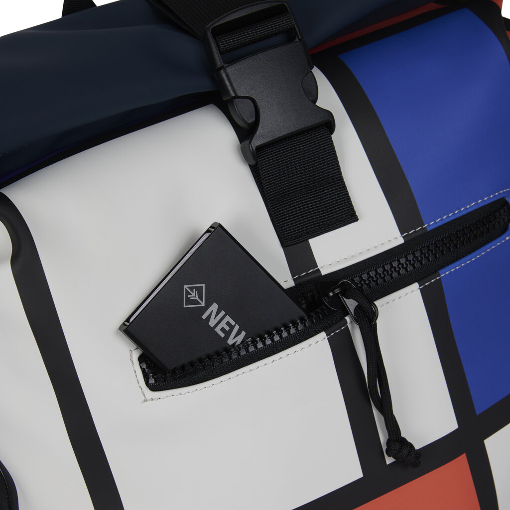New Rebels New Rebels Mart Art New York Mondrian 21L Rucksack Rolltop Wasserabweisend Laptop 15.6"