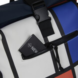 New Rebels New Rebels Mart Art New York Mondrian 19L Backpack Rolltop Water Repellent Laptop 15.6"