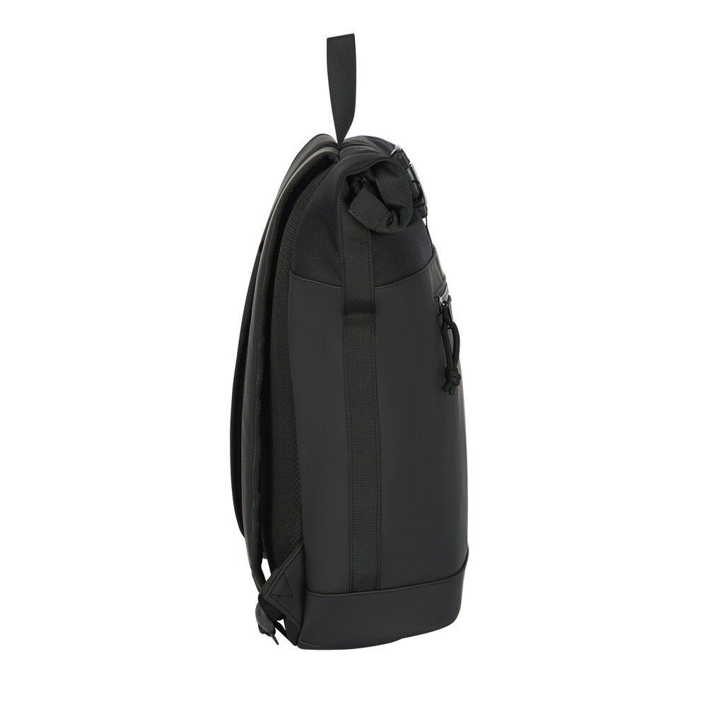 New Rebels New Rebels Bruce New York Schwarz 21L Rolltop Rucksack Wasserabweisend Laptop 15.6"