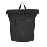 New Rebels New Rebels Bruce New York Schwarz 21L Rolltop Rucksack Wasserabweisend Laptop 15.6"