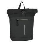 New Rebels New Rebels Bruce New York Schwarz 21L Rolltop Rucksack Wasserabweisend Laptop 15.6"