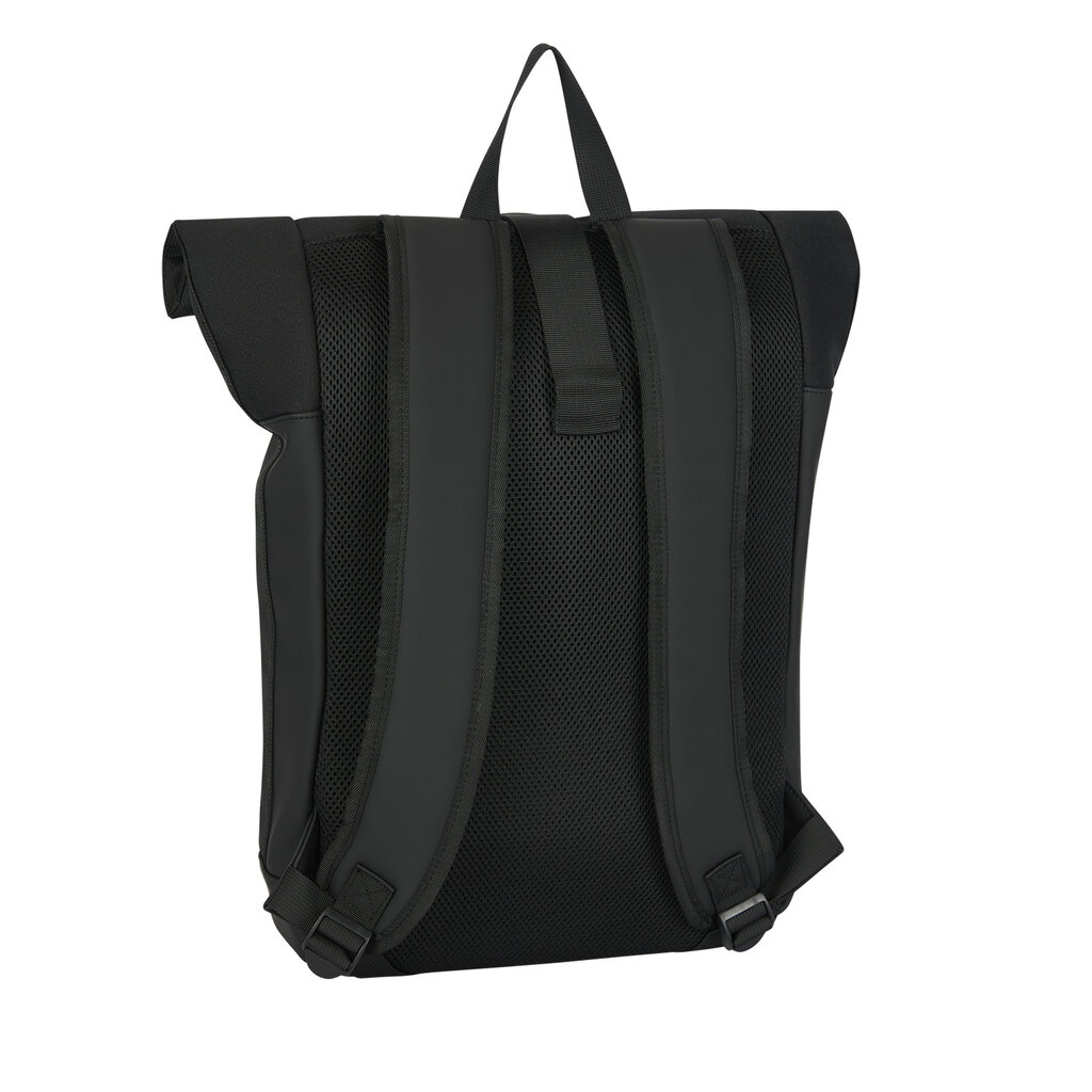 New Rebels New Rebels Bruce New York Schwarz 21L Rolltop Rucksack Wasserabweisend Laptop 15.6"