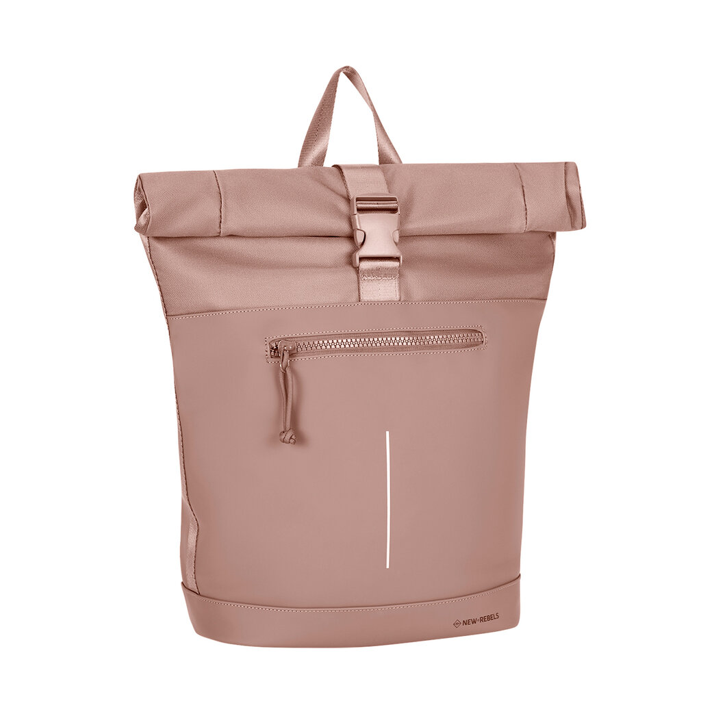 New Rebels New Rebels Bruce New York Old Pink 21L Rolltop Backpack Water Repellent 15.6"