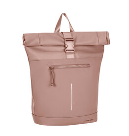 New Rebels New Rebels Bruce New York Oudroze 21L Rolltop Rugzak Waterafstotend Laptop 15.6"