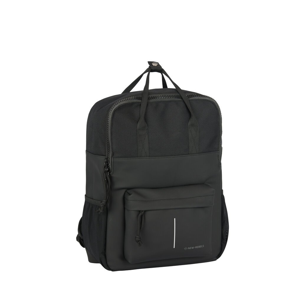 New Rebels New Rebels Bruce Chicago Zwart 17L Rugzak Waterafstotend Laptop 14"