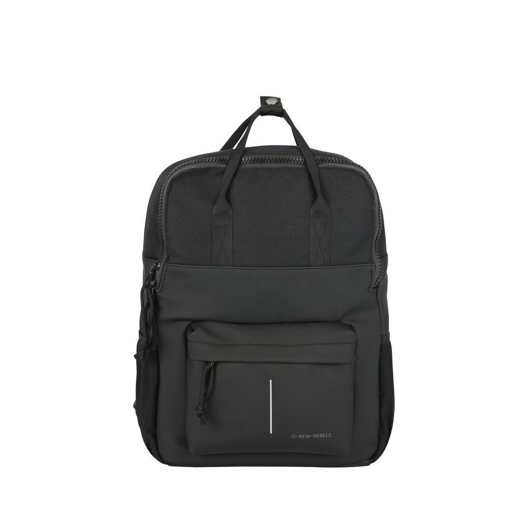 New Rebels New Rebels Bruce Chicago Zwart 17L Rugzak Waterafstotend Laptop 14"