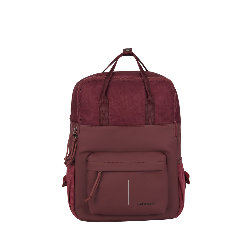 New Rebels New Rebels Bruce Chicago Burgundy 17L Rugzak Waterafstotend Laptop 14"