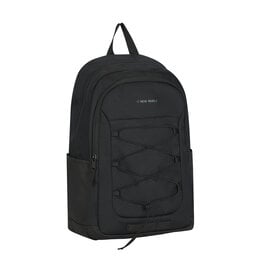 New Rebels Barto Waltham Black 25L Backpack Water Repellent Laptop 15.6"