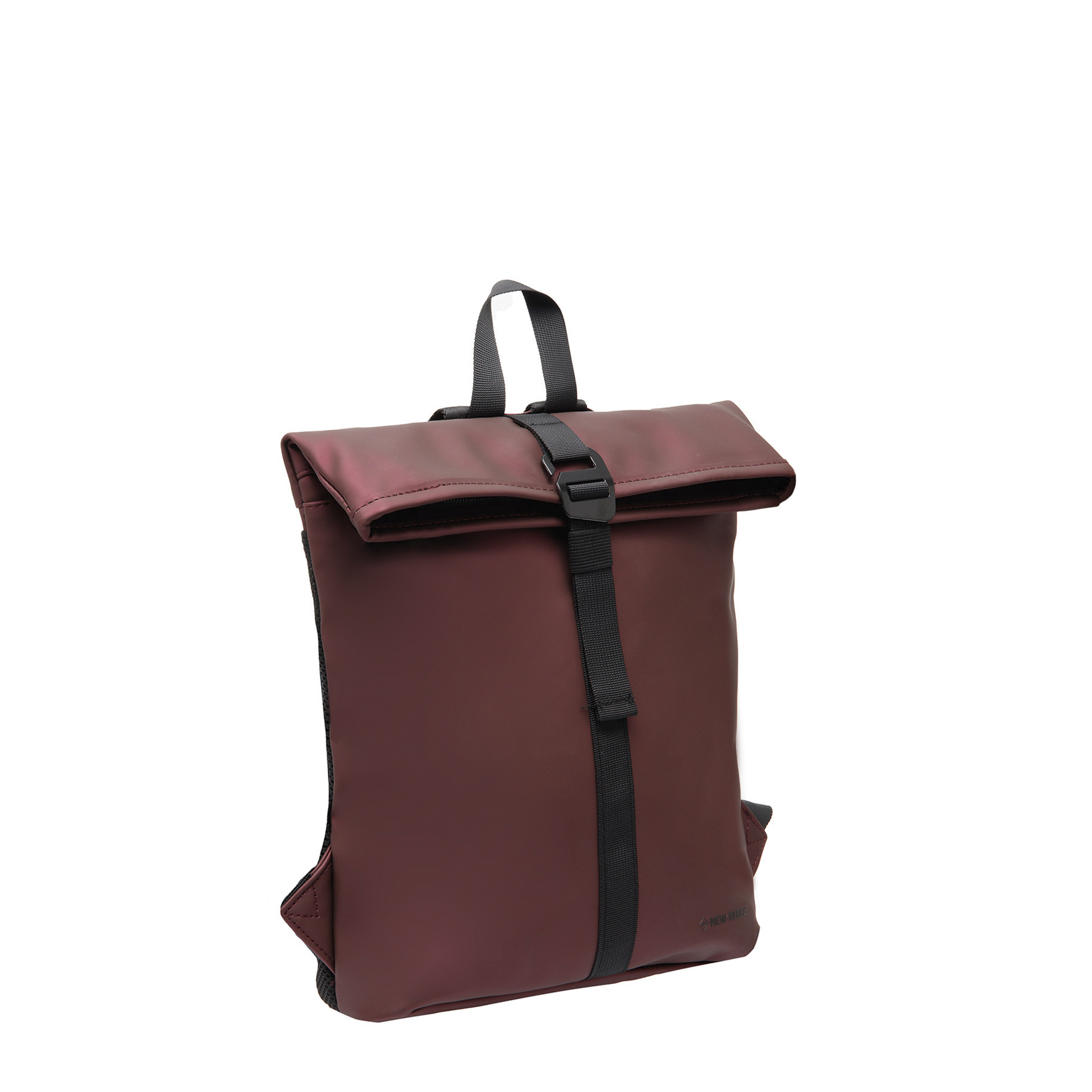 New-Rebels® Mart - Roll-Top - Backpack - Metallic Burgundy - Small