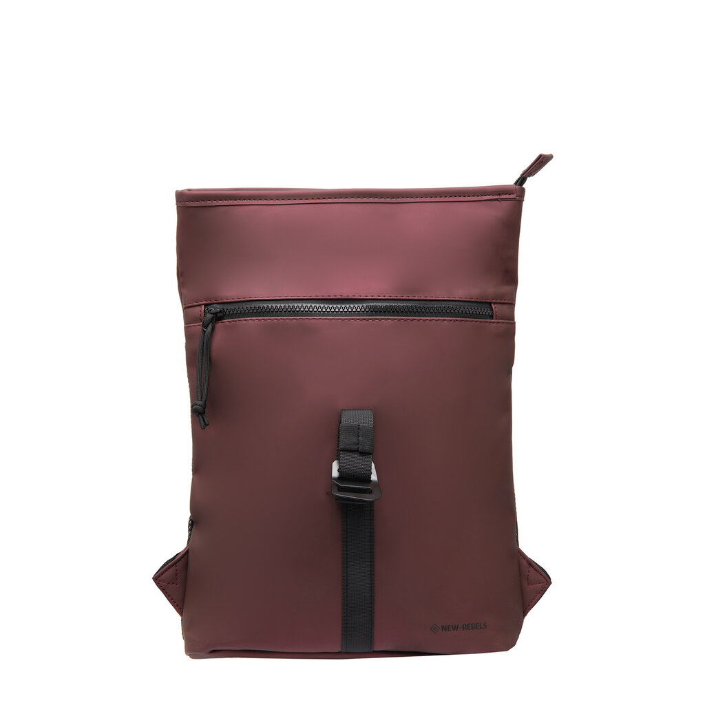 New Rebels New Rebels Mart Los Angeles Metallic Burgundy 7L Rolltop Rucksack Wasserabweisend