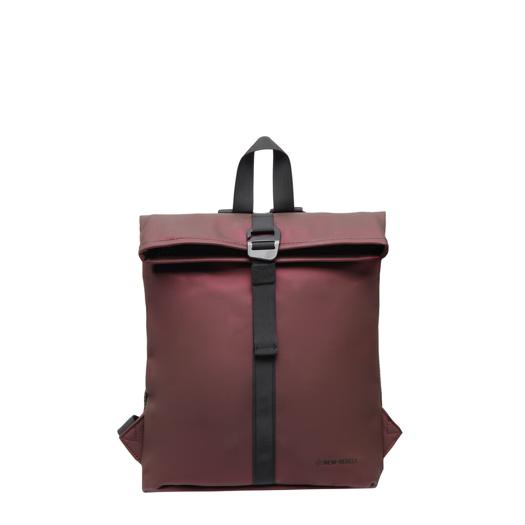 New Rebels New Rebels Mart Los Angeles Metallic Burgundy 7L Rolltop Rucksack Wasserabweisend