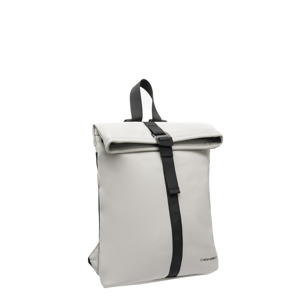 New Rebels ® Mart - Rolltop - Backpack - Water-Repellent - Light Grey - Small II - 27X8X33CM