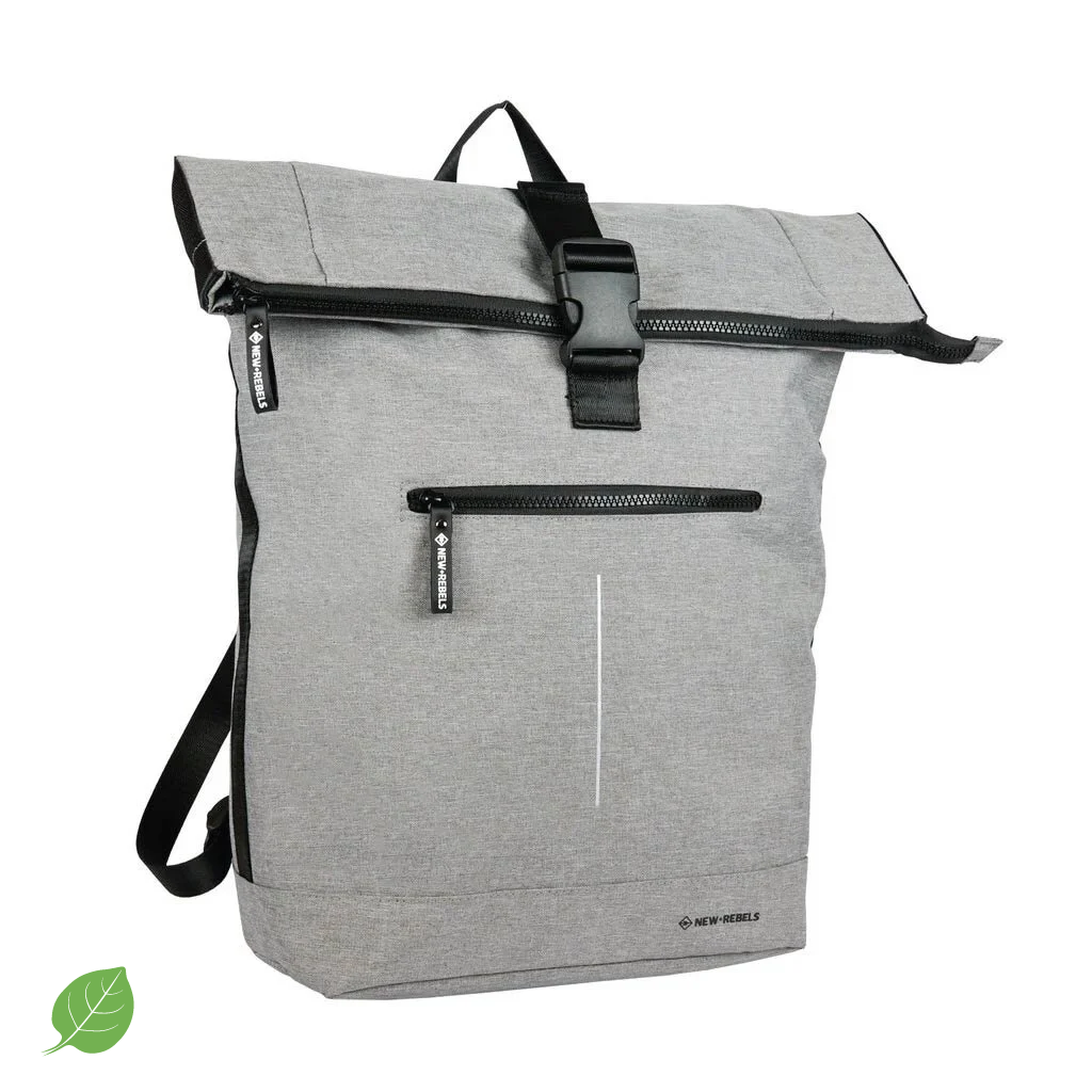 New Rebels New Rebels Boyan  New York Grey 19L Rolltop Backpack Recyled Nylon