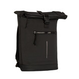 New Rebels New Rebels Mart New York Zwart 21L Rugzak Rolltop Waterafstotend Laptop 15.6"
