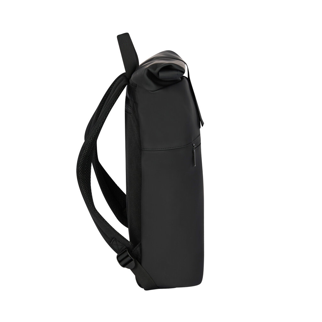 New Rebels New Rebels Omar Montgomery Zwart 15L Rolltop Rugzak Waterafstotend Laptop 15.6"