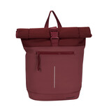 New Rebels New Rebels Bruce New York Burgundy 21L Rolltop Rugzak Waterafstotend Laptop 15.6"