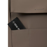 New Rebels New Rebels Omar Lincoln Taupe 17L Backpack with Flap Water Repellent Laptop 15.6"