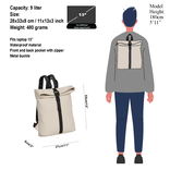 New Rebels ® Mart - Rolltop - Rucksack - Beige - Small II