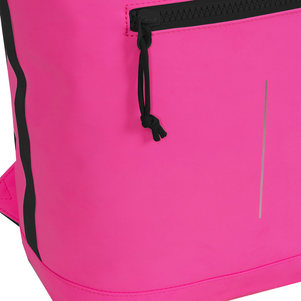 New Rebels Mart New York Neon Rosa 19L Rucksack Rolltop Wasserabweisend Laptop 15.6