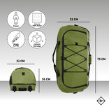 New Rebels New Rebels Nevada Newark Olive Green 110L Rollable Trolley Weekend Bag Water Repellent