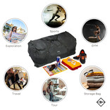 New Rebels New Rebels Nevada Newark Black 110L Rollable Trolley Weekend Bag Water Repellent