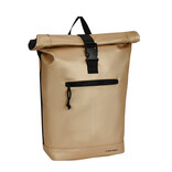 New Rebels New Rebels Mart New York Metallic Goud 21L Rugzak Rolltop Waterafstotend Laptop 15.6"