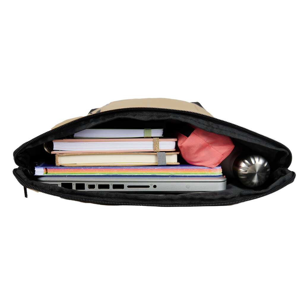 New Rebels New Rebels Taunton Arcadia Taupe 18L Rolltop Backpack Water Repellent Laptop 15.6"