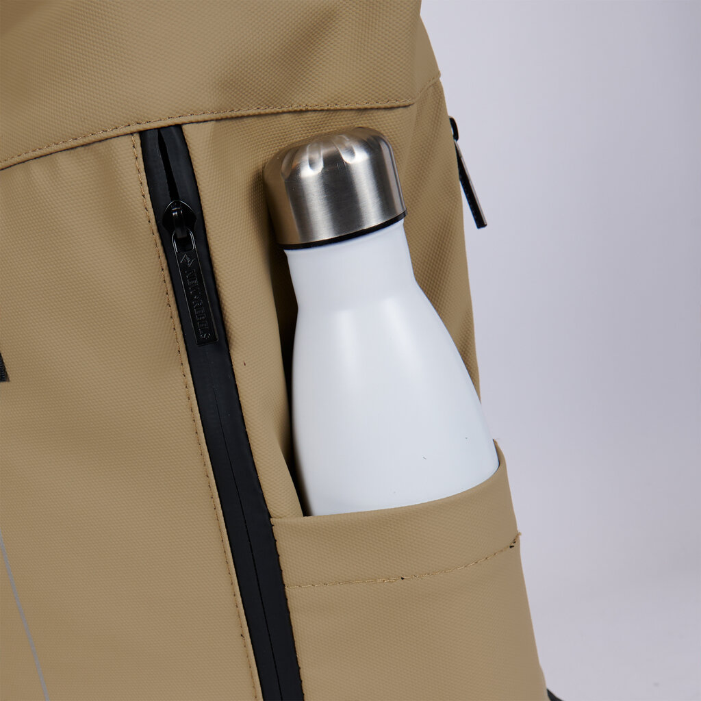 New Rebels New Rebels Taunton Arcadia Taupe 18L Rolltop Backpack Water Repellent Laptop 15.6"