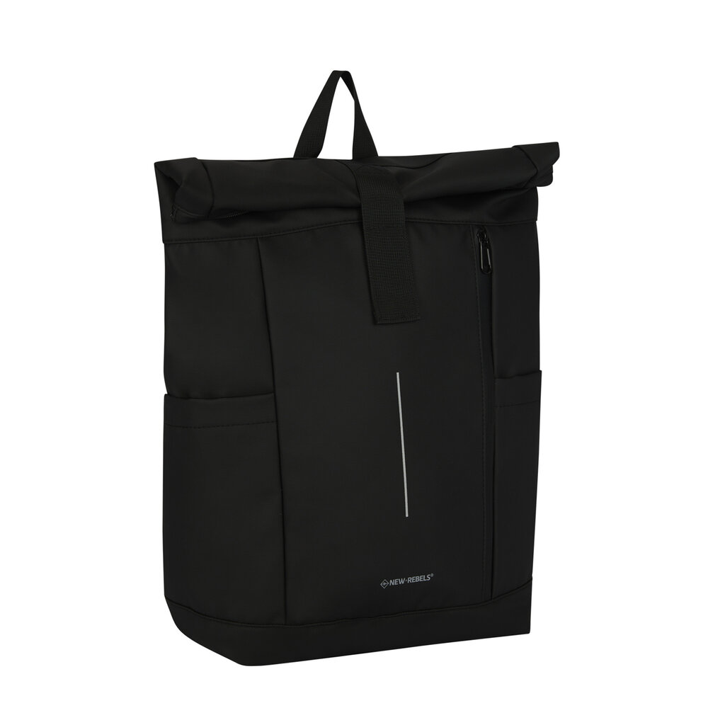 New Rebels New Rebels Taunton Arcadia Zwart 18L Rolltop Rugtas Waterafstotend Laptop 15.6"