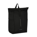 New Rebels New Rebels Taunton Arcadia Black 18L Rolltop Backpack Water Repellent Laptop 15.6"