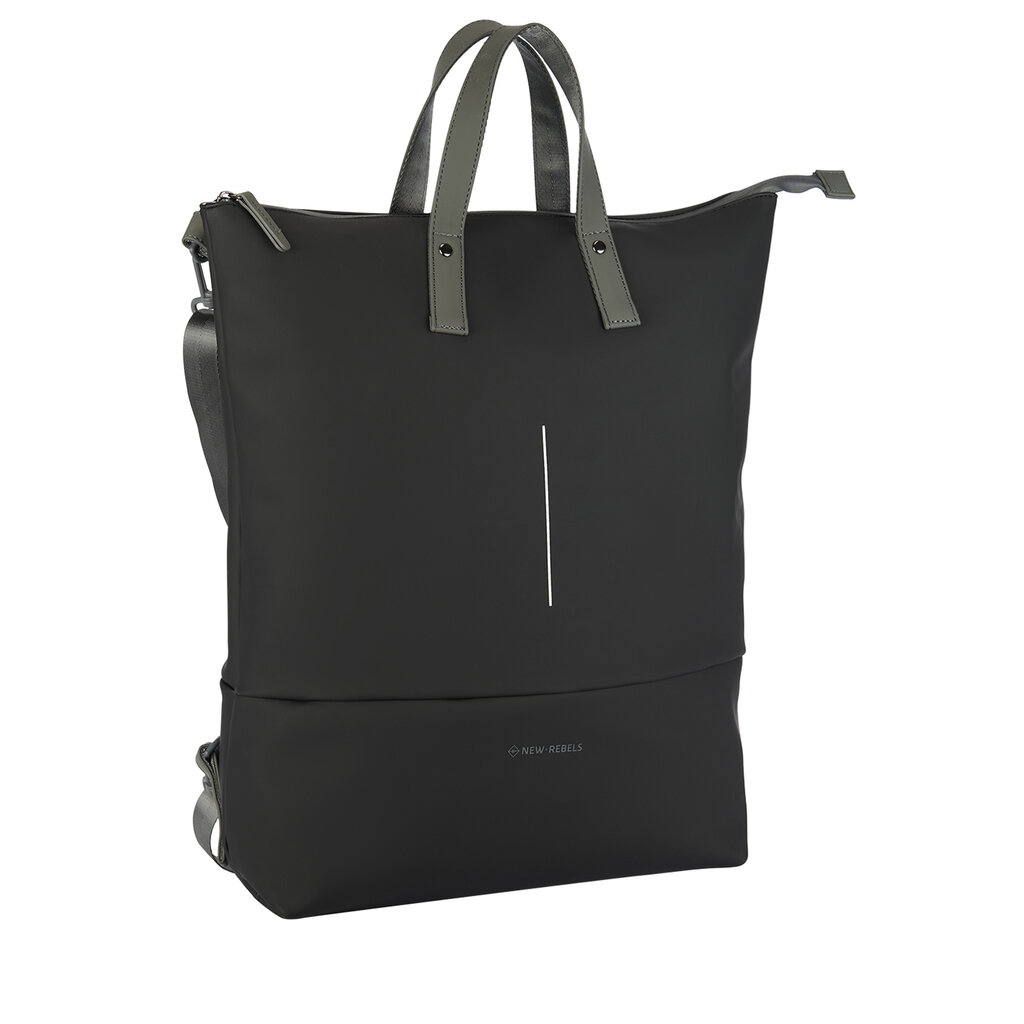 New Rebels New Rebels Matteo Millburn Zwart 28L Rugzak Shopper Waterafstotend Laptop 15.6"