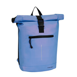 New Rebels Mart New York Metallic Light Purple 21L Backpack Rolltop Water Repellent Laptop 15.6"