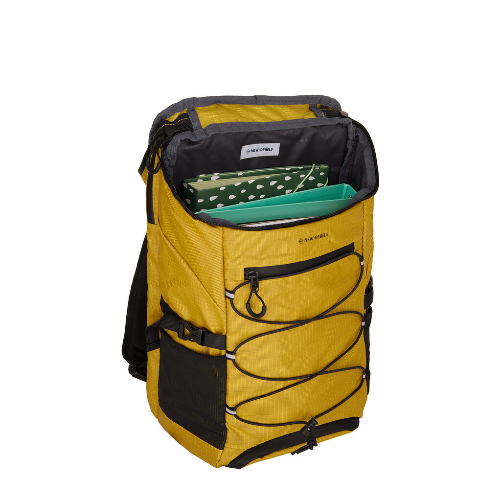 New Rebels Hugo - Eastvale Rugzak Occur Geel 23L Waterdicht Lichtgewicht Ruim