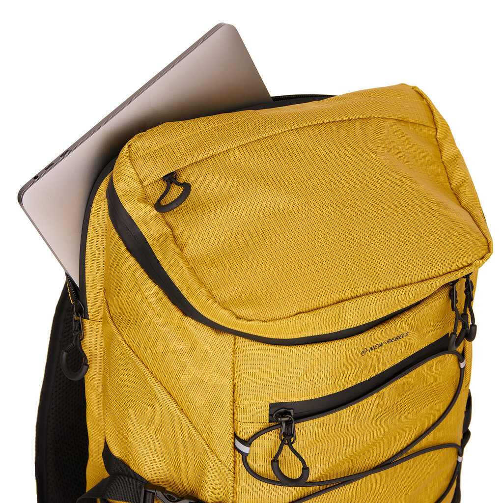 New Rebels Hugo - Eastvale Rugzak Occur Geel 23L Waterdicht Lichtgewicht Ruim