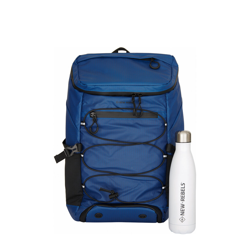 New Rebels Hugo - Eastvale Backpack Navy Blue 23L Waterproof Lightweight Large