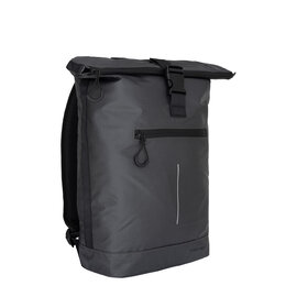 New Rebels Hugo New York 17L Waterafstotende Rolltop Rugtas Zwart
