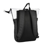 New Rebels Backham New York Zwart 21L Rolltop Rugzak Waterafstotend Laptop 15.6"