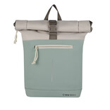 New Rebels Backham New York Salie Groen 21L Rolltop Rugzak Waterafstotend Laptop 15.6"