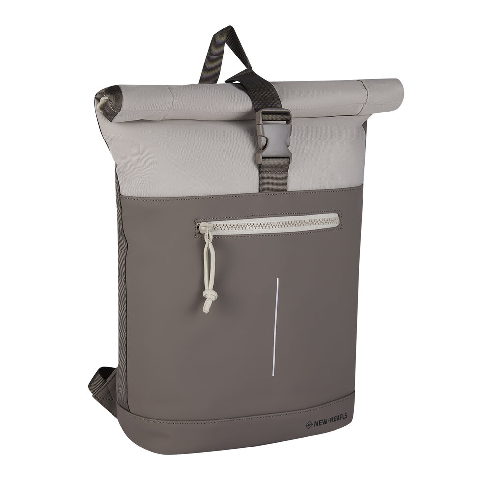 New Rebels New Rebels Backham New York Taupe 21L Rolltop Wasserabweisend Laptop 15.6"