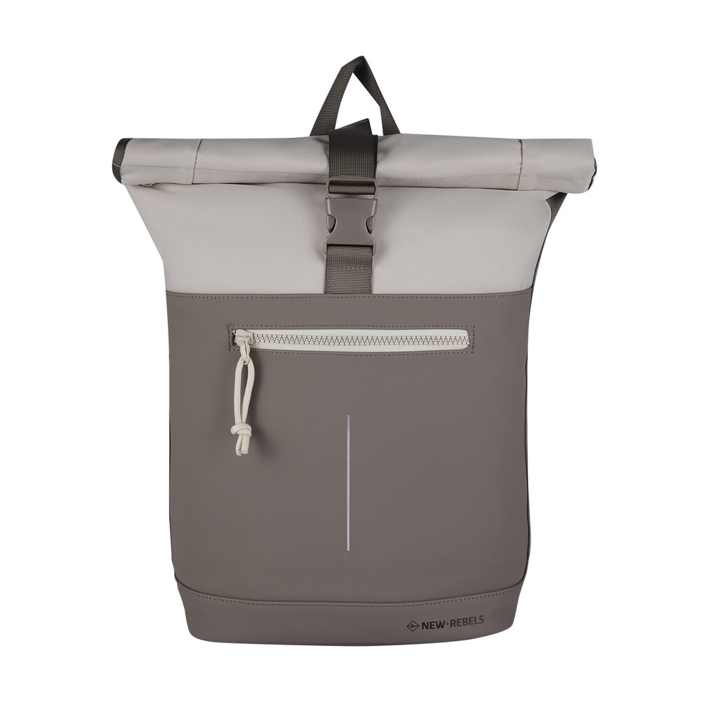 New Rebels New Rebels Backham New York Taupe 21L Rolltop Wasserabweisend Laptop 15.6"