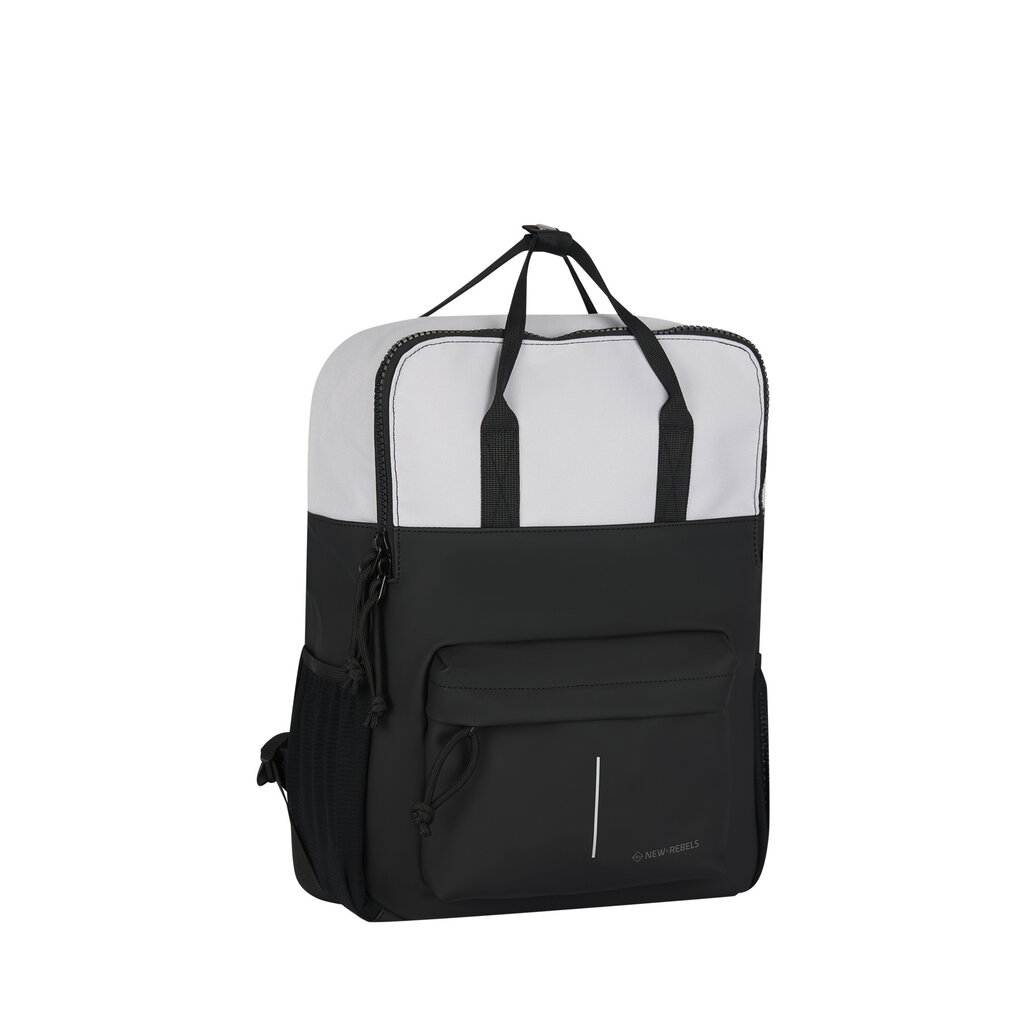 New Rebels New Rebels Backham Springfield Reflectie Zwart 16L Rugzak Waterafstotend Laptop 14"