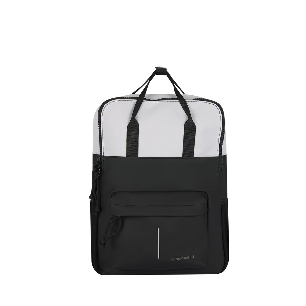 New Rebels New Rebels Backham Springfield Reflectie Zwart 16L Rugzak Waterafstotend Laptop 14"