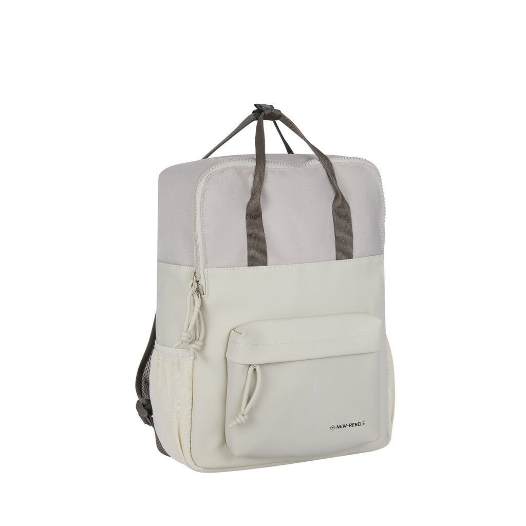 New Rebels Backham Springfield Beige 16L Rucksack Wasserabweisend Laptop 14"