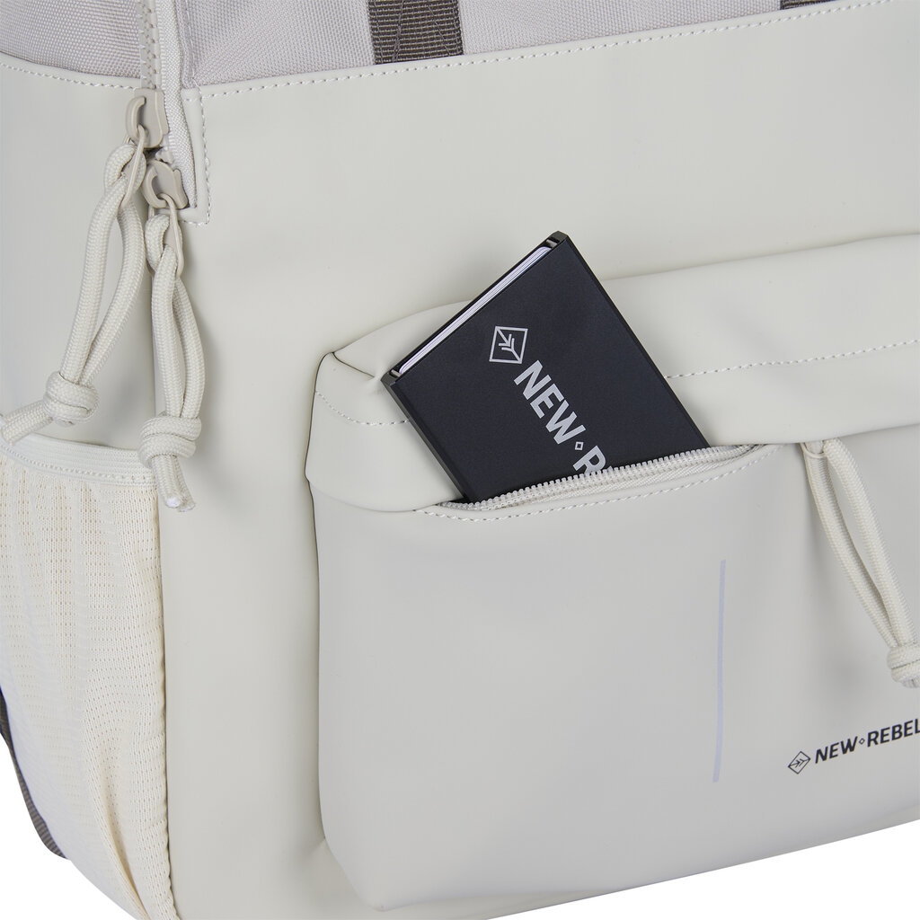 New Rebels New Rebels Backham Springfield Beige 16L Backpack Water Repellent Laptop 14"