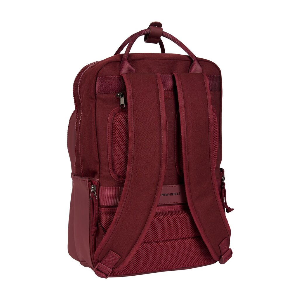 New Rebels Bruce Milwaukee Burgundy 18L Rucksack Wasserabweisend Laptop 15.6"