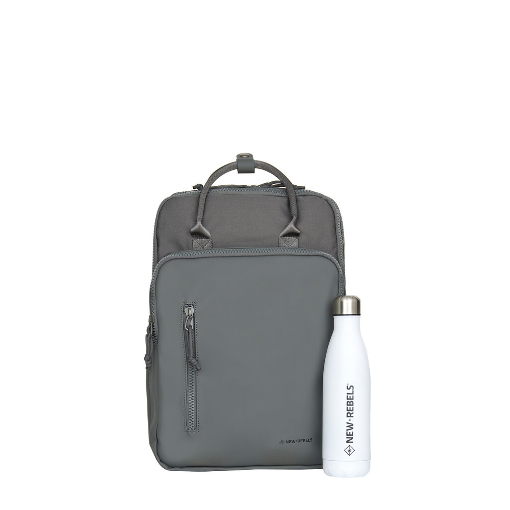 New Rebels New Rebels Bruce Milwaukee Antracite 18L Rucksack Wasserabweisend Laptop 15.6"